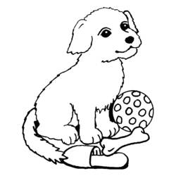 Раскраска: собака (Животные) #49 - Бесплатные раскраски для печати