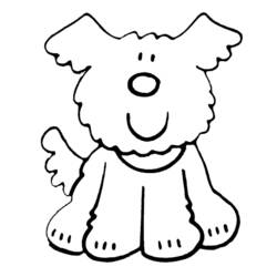 Раскраска: собака (Животные) #5 - Бесплатные раскраски для печати