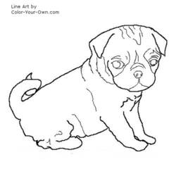 Раскраска: собака (Животные) #70 - Бесплатные раскраски для печати