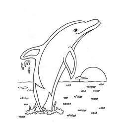 Раскраска: дельфин (Животные) #5090 - Бесплатные раскраски для печати