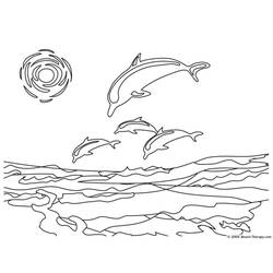 Раскраска: дельфин (Животные) #5110 - Бесплатные раскраски для печати