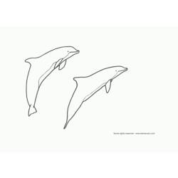 Раскраска: дельфин (Животные) #5115 - Бесплатные раскраски для печати