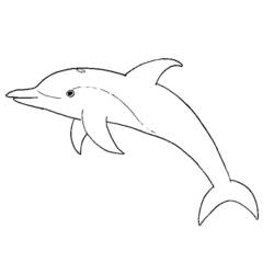 Раскраска: дельфин (Животные) #5145 - Бесплатные раскраски для печати