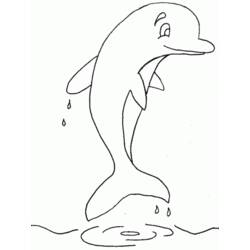 Раскраска: дельфин (Животные) #5155 - Бесплатные раскраски для печати