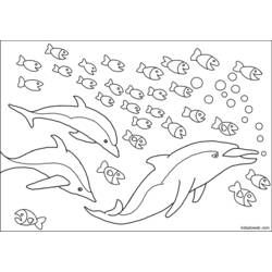 Раскраска: дельфин (Животные) #5183 - Бесплатные раскраски для печати