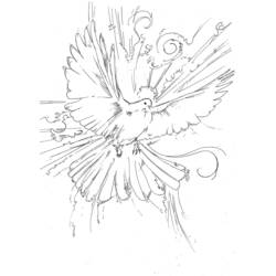 Раскраска: голубь (Животные) #3891 - Бесплатные раскраски для печати