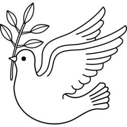 Раскраска: голубь (Животные) #3900 - Бесплатные раскраски для печати
