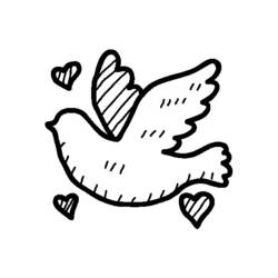 Раскраска: голубь (Животные) #3908 - Бесплатные раскраски для печати