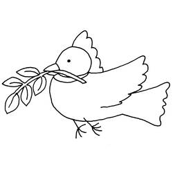 Раскраска: голубь (Животные) #3913 - Бесплатные раскраски для печати