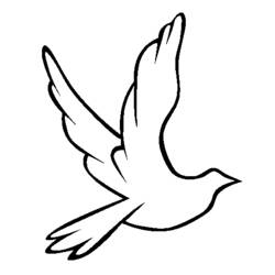 Раскраска: голубь (Животные) #3924 - Бесплатные раскраски для печати
