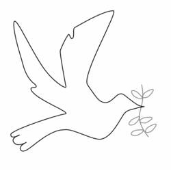 Раскраска: голубь (Животные) #3928 - Бесплатные раскраски для печати