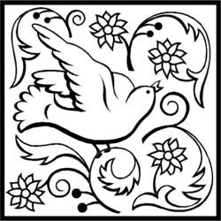 Раскраска: голубь (Животные) #3934 - Бесплатные раскраски для печати