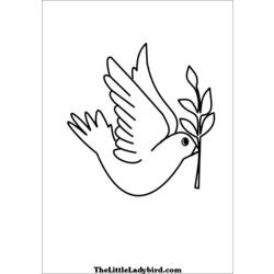 Раскраска: голубь (Животные) #3939 - Бесплатные раскраски для печати