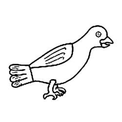 Раскраска: голубь (Животные) #3960 - Бесплатные раскраски для печати