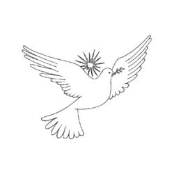 Раскраска: голубь (Животные) #3970 - Бесплатные раскраски для печати