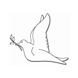 Раскраска: голубь (Животные) #4024 - Бесплатные раскраски для печати