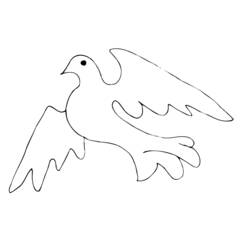 Раскраска: голубь (Животные) #4027 - Бесплатные раскраски для печати