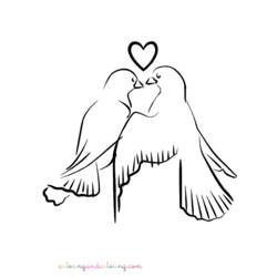 Раскраска: голубь (Животные) #4080 - Бесплатные раскраски для печати