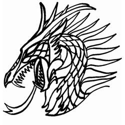 Раскраска: дракон (Животные) #5696 - Бесплатные раскраски для печати