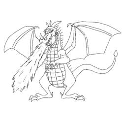 Раскраска: дракон (Животные) #5711 - Бесплатные раскраски для печати