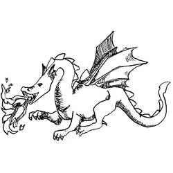 Раскраска: дракон (Животные) #5719 - Бесплатные раскраски для печати