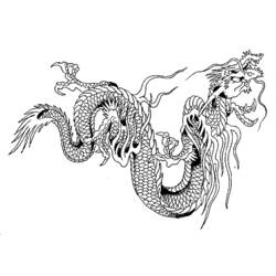 Раскраска: дракон (Животные) #5745 - Бесплатные раскраски для печати