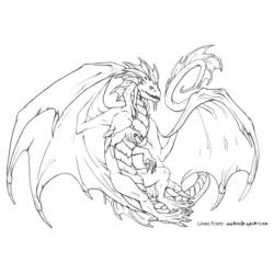 Раскраска: дракон (Животные) #5784 - Бесплатные раскраски для печати