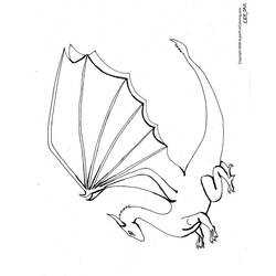 Раскраска: дракон (Животные) #5797 - Бесплатные раскраски для печати