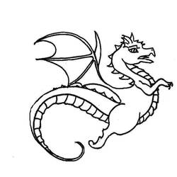 Раскраска: дракон (Животные) #5820 - Бесплатные раскраски для печати