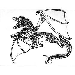 Раскраска: дракон (Животные) #5825 - Бесплатные раскраски для печати