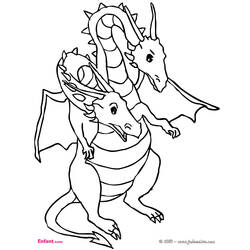 Раскраска: дракон (Животные) #5841 - Бесплатные раскраски для печати