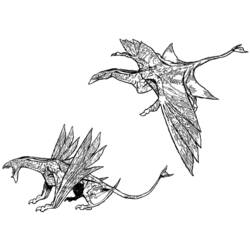 Раскраска: дракон (Животные) #5846 - Бесплатные раскраски для печати