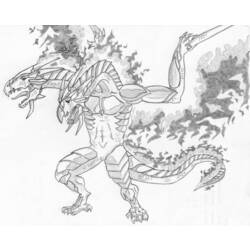 Раскраска: дракон (Животные) #5869 - Бесплатные раскраски для печати