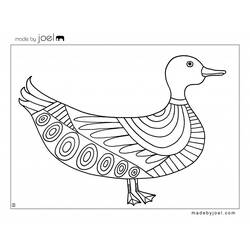 Раскраска: утка (Животные) #1468 - Бесплатные раскраски для печати
