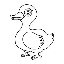 Раскраска: утка (Животные) #1507 - Бесплатные раскраски для печати