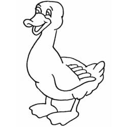 Раскраска: утка (Животные) #1524 - Бесплатные раскраски для печати