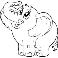 Раскраска: слон (Животные) #6296 - Бесплатные раскраски для печати