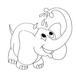 Раскраска: слон (Животные) #6297 - Бесплатные раскраски для печати