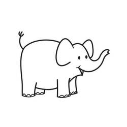 Раскраска: слон (Животные) #6334 - Бесплатные раскраски для печати
