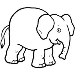 Раскраска: слон (Животные) #6346 - Бесплатные раскраски для печати