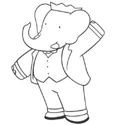 Раскраска: слон (Животные) #6438 - Бесплатные раскраски для печати