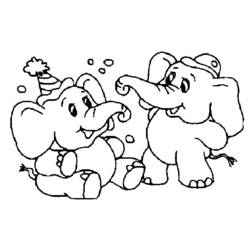 Раскраска: слон (Животные) #6463 - Бесплатные раскраски для печати