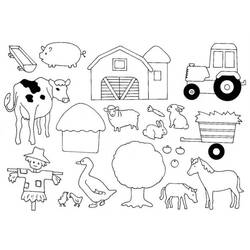 Раскраска: Сельскохозяйственные животные (Животные) #21388 - Бесплатные раскраски для печати