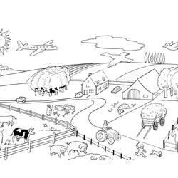Раскраска: Сельскохозяйственные животные (Животные) #21401 - Бесплатные раскраски для печати