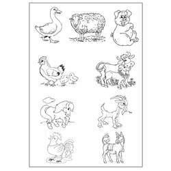 Раскраска: Сельскохозяйственные животные (Животные) #21424 - Бесплатные раскраски для печати