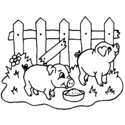 Раскраска: Сельскохозяйственные животные (Животные) #21518 - Бесплатные раскраски для печати