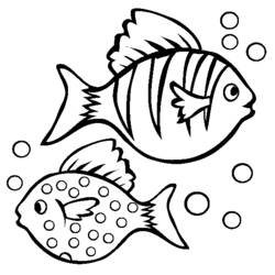 Раскраска: рыба (Животные) #17041 - Бесплатные раскраски для печати