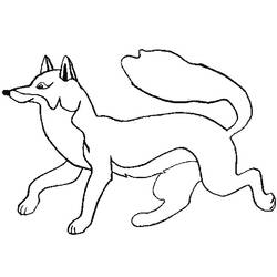 Раскраска: лисица (Животные) #14962 - Бесплатные раскраски для печати