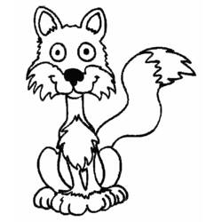 Раскраска: лисица (Животные) #14992 - Бесплатные раскраски для печати