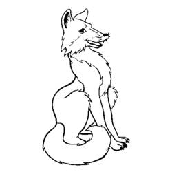 Раскраска: лисица (Животные) #14994 - Бесплатные раскраски для печати
